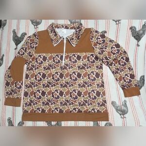 Camo Duck Quarter Zip Pullover